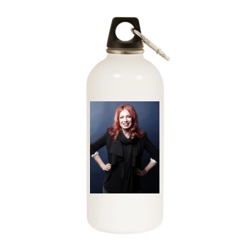 Traci Lords White Water Bottle With Carabiner