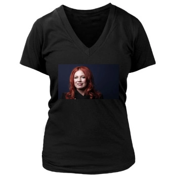 Traci Lords Women's Deep V-Neck TShirt