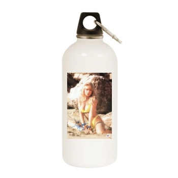 Traci Lords White Water Bottle With Carabiner