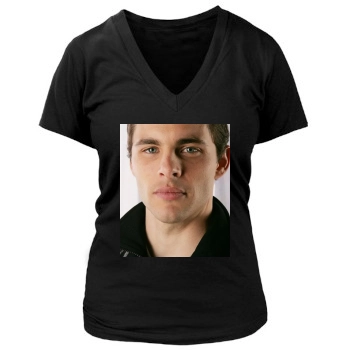 James Marsden Women's Deep V-Neck TShirt