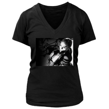 Janet Jackson Women's Deep V-Neck TShirt