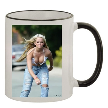 Jennifer Ellison 11oz Colored Rim & Handle Mug