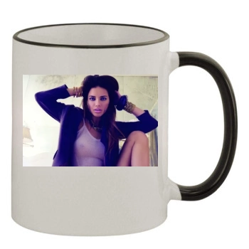 Adriana Lima 11oz Colored Rim & Handle Mug