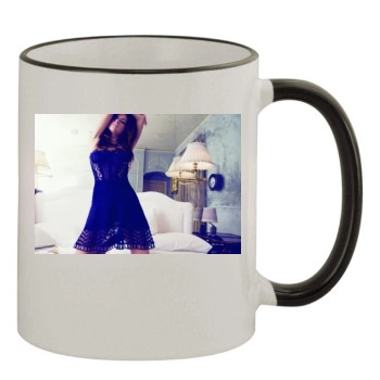 Adriana Lima 11oz Colored Rim & Handle Mug