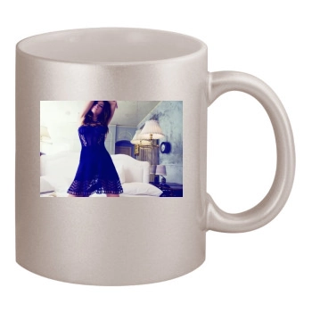 Adriana Lima 11oz Metallic Silver Mug