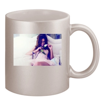 Adriana Lima 11oz Metallic Silver Mug