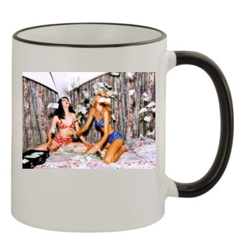 Adriana Lima 11oz Colored Rim & Handle Mug