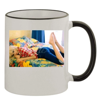 Adriana Lima 11oz Colored Rim & Handle Mug