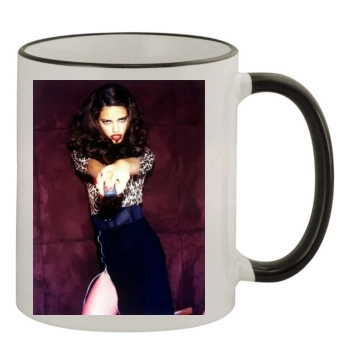 Adriana Lima 11oz Colored Rim & Handle Mug