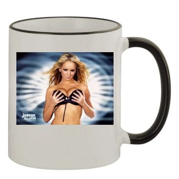 Jennifer Ellison 11oz Colored Rim & Handle Mug