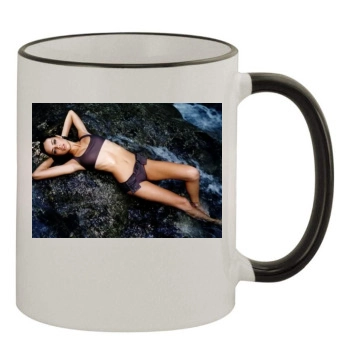 Adriana Lima 11oz Colored Rim & Handle Mug