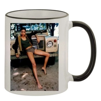 Adriana Lima 11oz Colored Rim & Handle Mug