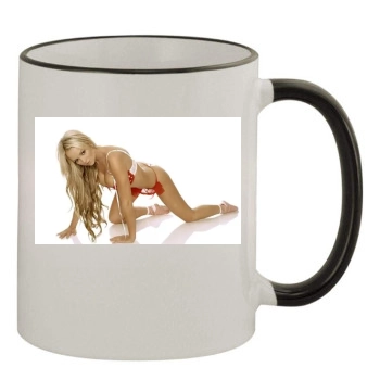 Jennifer Ellison 11oz Colored Rim & Handle Mug