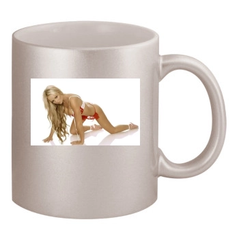 Jennifer Ellison 11oz Metallic Silver Mug