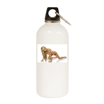 Jennifer Ellison White Water Bottle With Carabiner