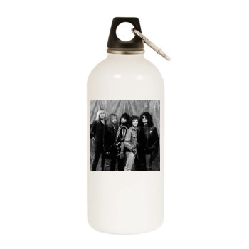 Aerosmith White Water Bottle With Carabiner