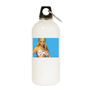 Jennifer Ellison White Water Bottle With Carabiner