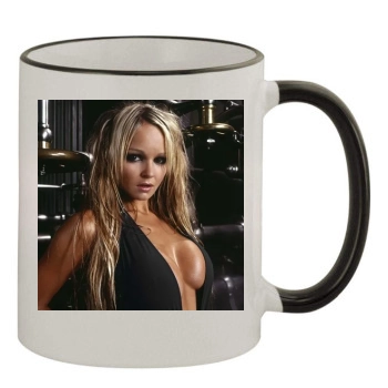 Jennifer Ellison 11oz Colored Rim & Handle Mug