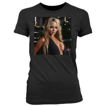 Jennifer Ellison Women's Junior Cut Crewneck T-Shirt