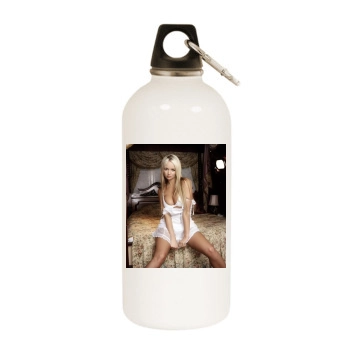 Jennifer Ellison White Water Bottle With Carabiner