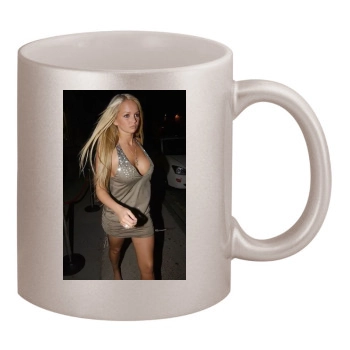 Jennifer Ellison 11oz Metallic Silver Mug