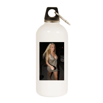 Jennifer Ellison White Water Bottle With Carabiner