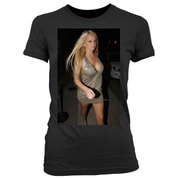 Jennifer Ellison Women's Junior Cut Crewneck T-Shirt