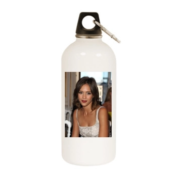 Jessica Alba White Water Bottle With Carabiner