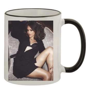 Jessica Alba 11oz Colored Rim & Handle Mug