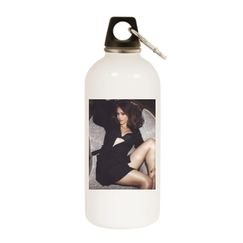 Jessica Alba White Water Bottle With Carabiner