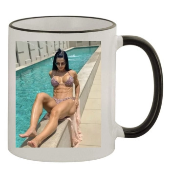 Eva Andressa 11oz Colored Rim & Handle Mug