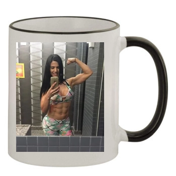 Eva Andressa 11oz Colored Rim & Handle Mug