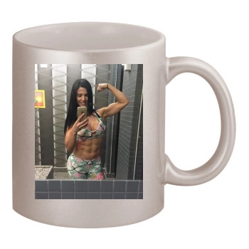 Eva Andressa 11oz Metallic Silver Mug