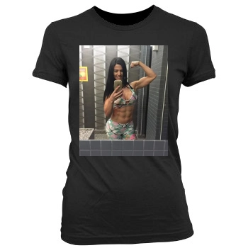 Eva Andressa Women's Junior Cut Crewneck T-Shirt