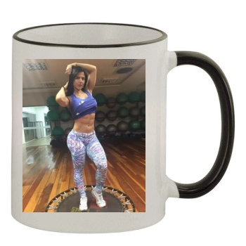 Eva Andressa 11oz Colored Rim & Handle Mug