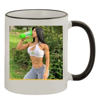 Eva Andressa 11oz Colored Rim & Handle Mug