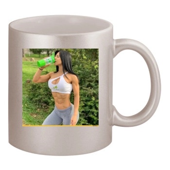 Eva Andressa 11oz Metallic Silver Mug