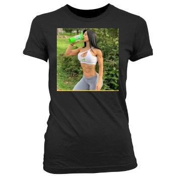 Eva Andressa Women's Junior Cut Crewneck T-Shirt