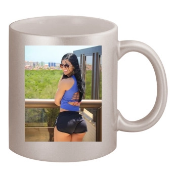 Eva Andressa 11oz Metallic Silver Mug