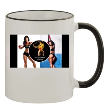 Eva Andressa 11oz Colored Rim & Handle Mug