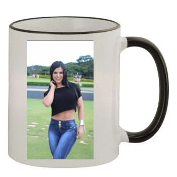 Eva Andressa 11oz Colored Rim & Handle Mug