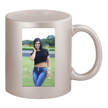 Eva Andressa 11oz Metallic Silver Mug