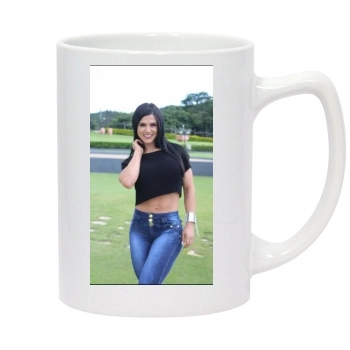 Eva Andressa 14oz White Statesman Mug