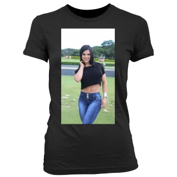 Eva Andressa Women's Junior Cut Crewneck T-Shirt