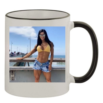 Eva Andressa 11oz Colored Rim & Handle Mug