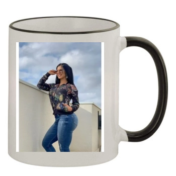 Eva Andressa 11oz Colored Rim & Handle Mug