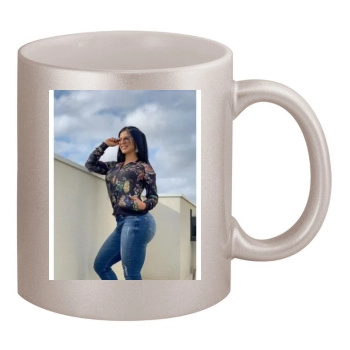 Eva Andressa 11oz Metallic Silver Mug