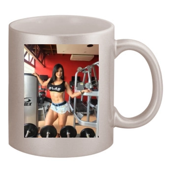 Eva Andressa 11oz Metallic Silver Mug