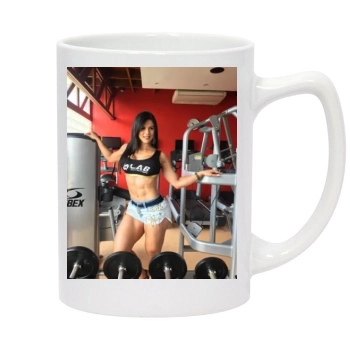 Eva Andressa 14oz White Statesman Mug