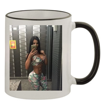 Eva Andressa 11oz Colored Rim & Handle Mug